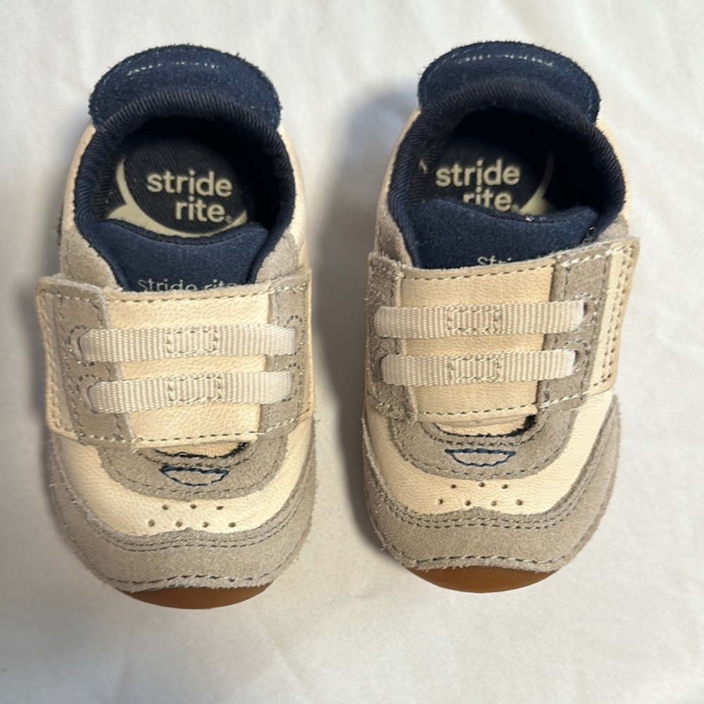 Stride Rite Kids' Cream and Gray Shoes